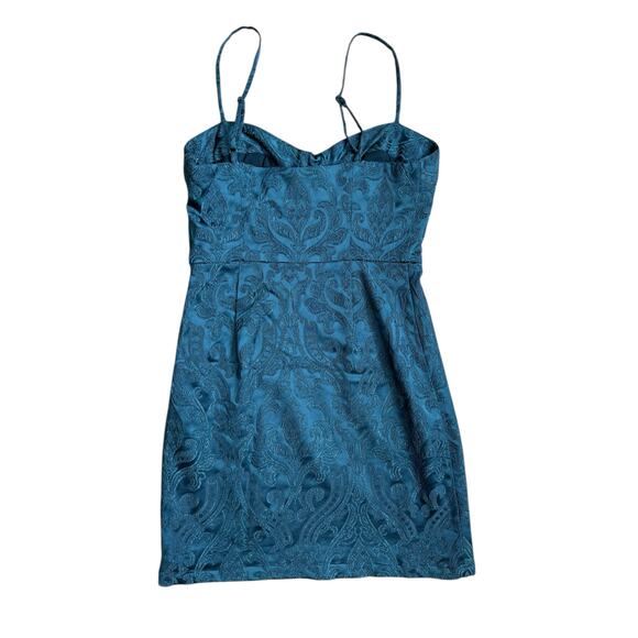 Free People‎ Karla Blossom Jacquard Mini Dress Jewel Size 0 - Picture 4 of 9